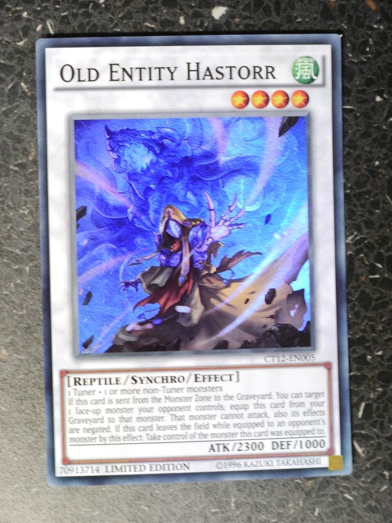 Yugioh Cards: OLD ENTITY HASTORR CT12 SUPER RARE # 8H3