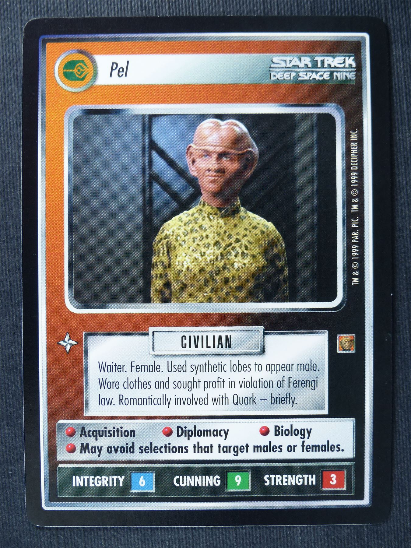 Pel - DS9 - Star Trek Cards #14L