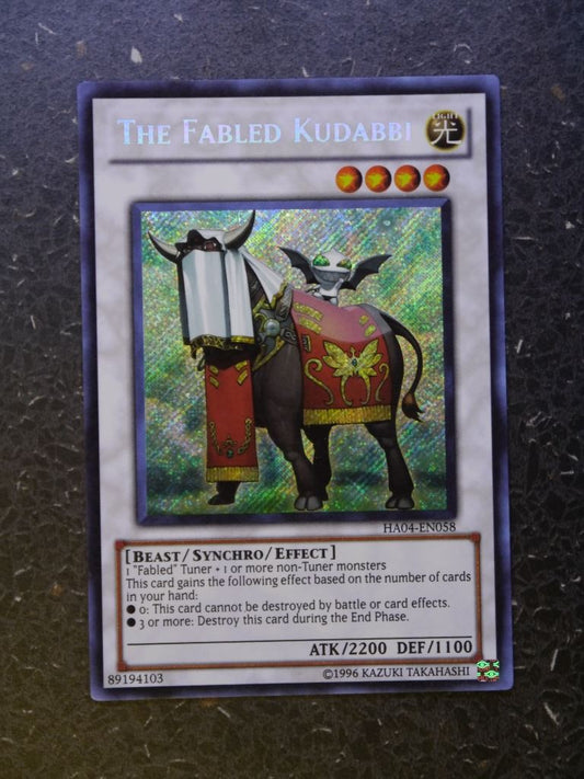 Yugioh Cards: THE FABLED KUDABBI HA04 SECRET RARE # I88