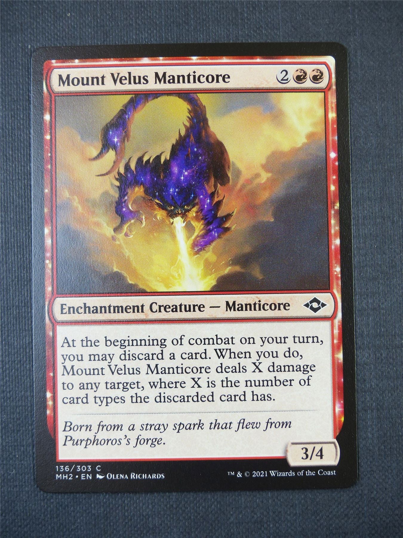 Mount Velus Manticore - Mtg Card #51M