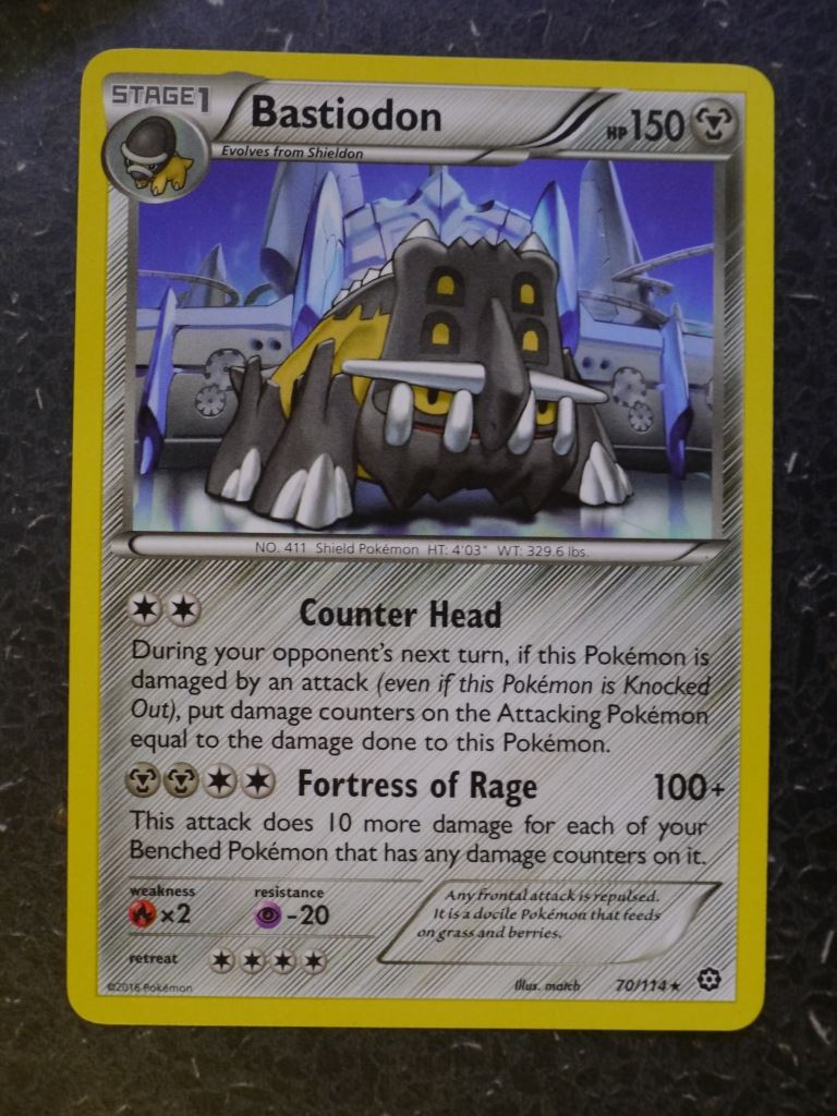 Pokemon Cards: BASTIODON 70/114 RARE # 6B74