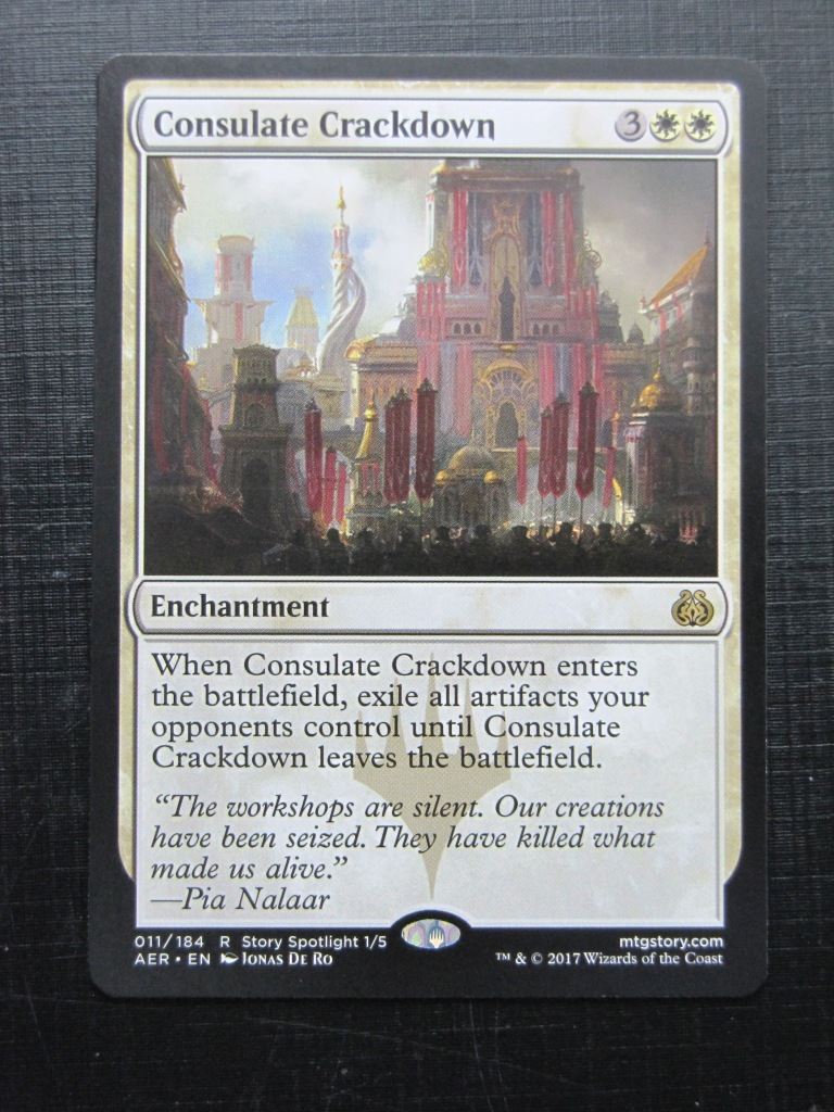 MTG Magic Cards: CONSULATE CRACKDOWN # 23H40