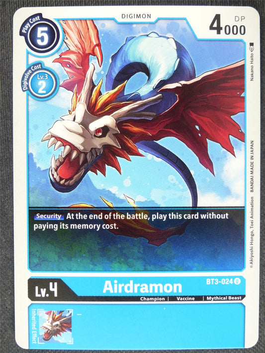 Airdramon BT3-024 U - Digimon Cards #Q1