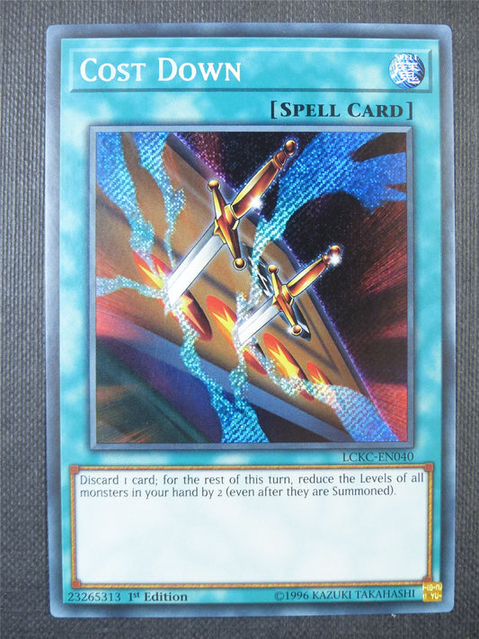 Cost Down LCKC Secret Rare - 1st ed Yugioh Card #8PL