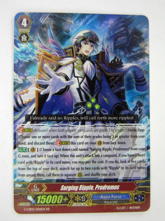 Vanguard Cards: SURGING RIPPLE, PRODROMOS G-CB02 RR # 13D39