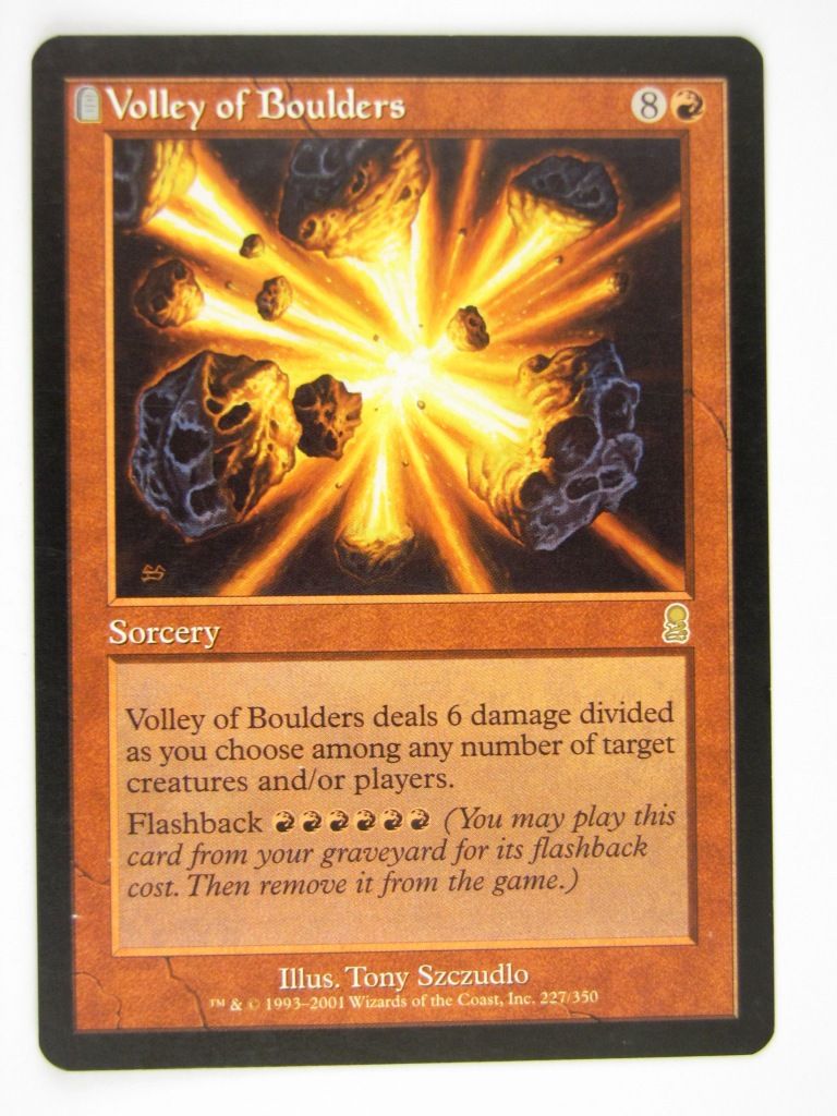 Mtg - VOLLEY OF BOULDERS odyssey - Played Rare