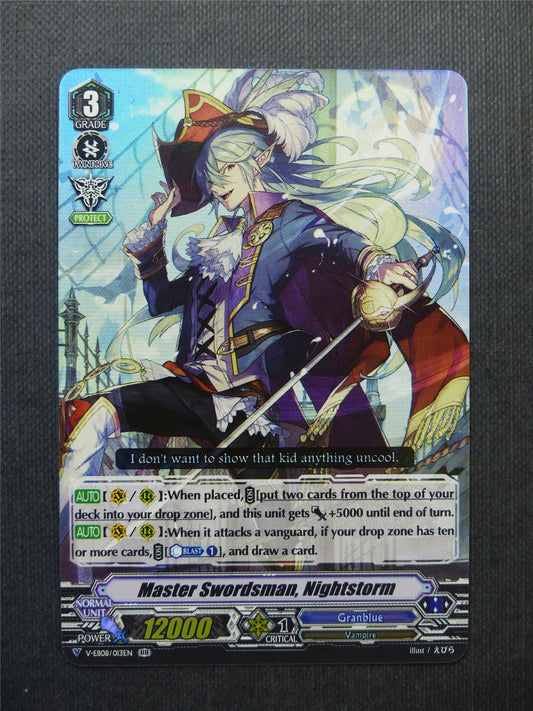 Master Swordsman Nightstorm V-EB08 RR - Vanguard Cards #DY