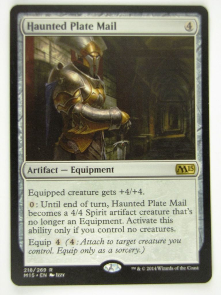 MTG played Cards: HAUNTED PLATE MAIL # 13F8