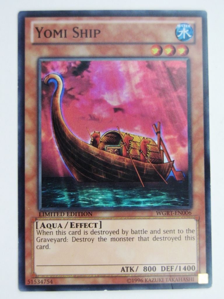 Yugioh Played Cards: YOMI SHIP WGRT SUPER RARE # 29G54