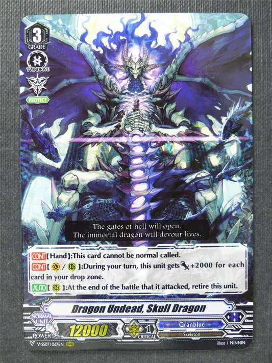 Dragon Undead Skull Dragon V-SS07 RRR - Vanguard Cards #8K