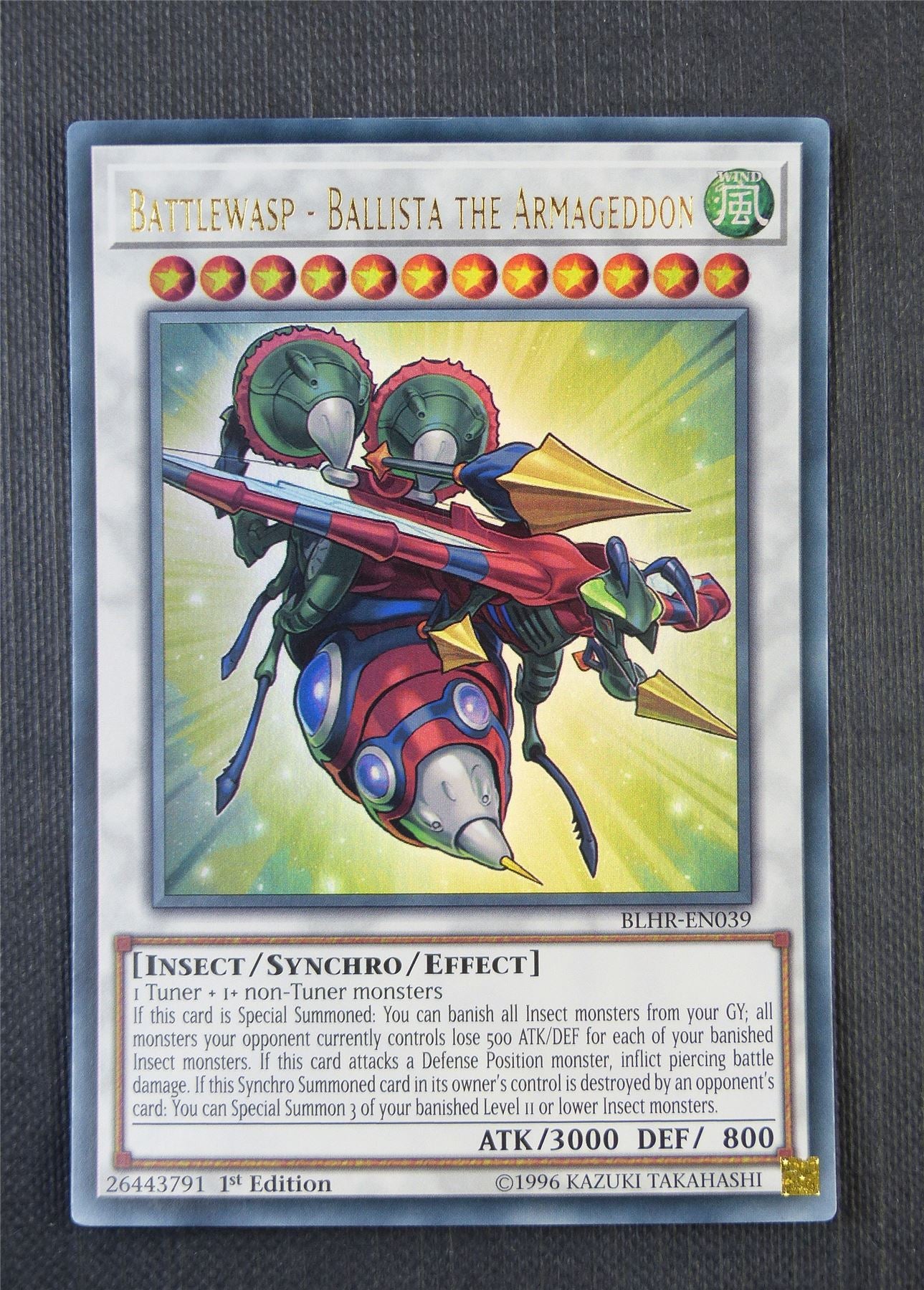 Battlewasp Ballista Armageddon BLHR 1st Ed - Ultra Rare - Yugioh Card #7F0