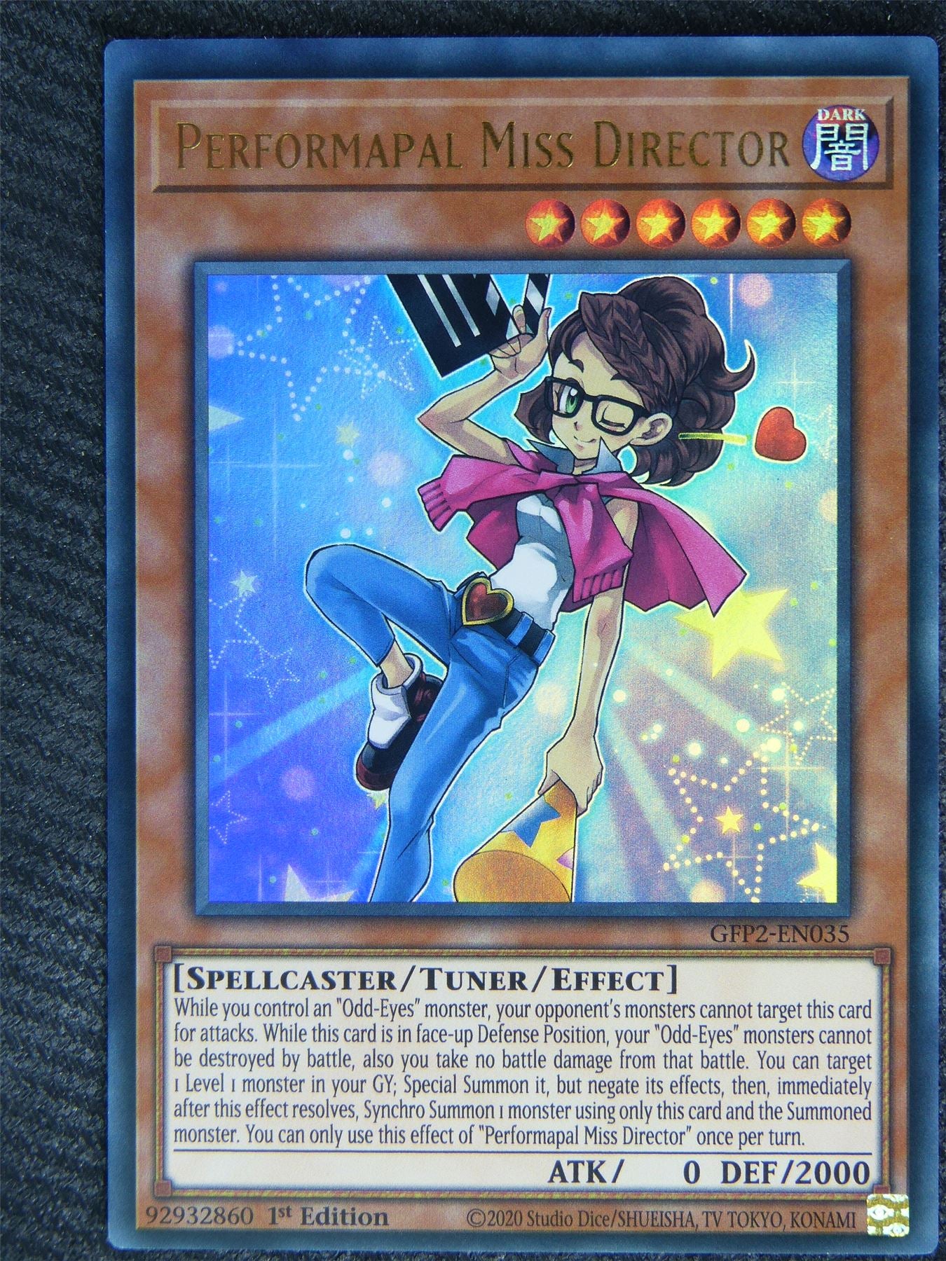 Performapal Miss Director GFP2 Ultra Rare - 1st ed - Yugioh Card #80F