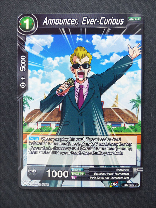 Announcer Ever-Curious - Dragon Ball Super Cards #A1