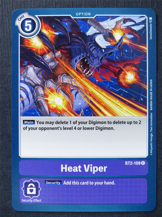 Heat Viper BT2-109 C - Digimon Cards #SW