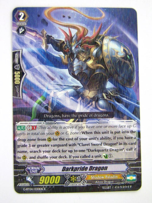 Vanguard Cards: DARKPRIDE DRAGON G-BT04 R # 5F50