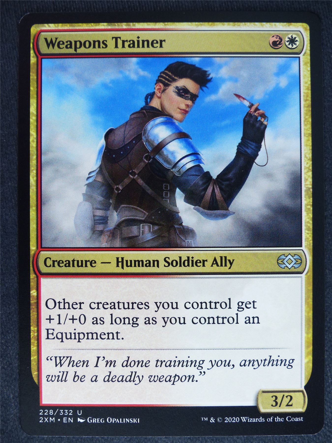 Weapons Trainer - Double Masters - Mtg Magic Cards #41