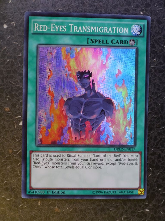 Yugioh Cards:RED-EYES TRANSMIGRATION DRL2 SUPER RARE # 3D59