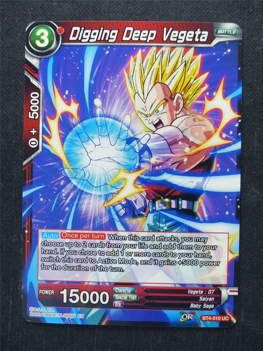 Digging Deep Vegeta - Dragon Ball Super Cards #35
