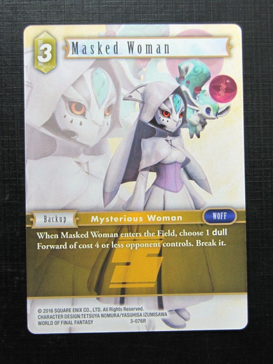 Final Fantasy Cards: MASKED WOMAN 3-076R # 2J42