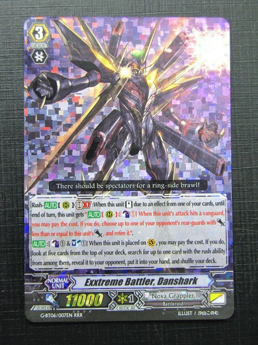 Vanguard Cards: EXXTREME BATTLER, DANSHARK G-BT06  RRR # 19D91