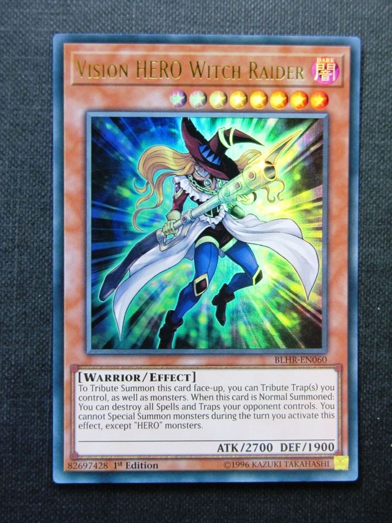 Vision Hero Witch Raider BLHR Ultra Rare - 1st ed - Yugioh Cards #1I8