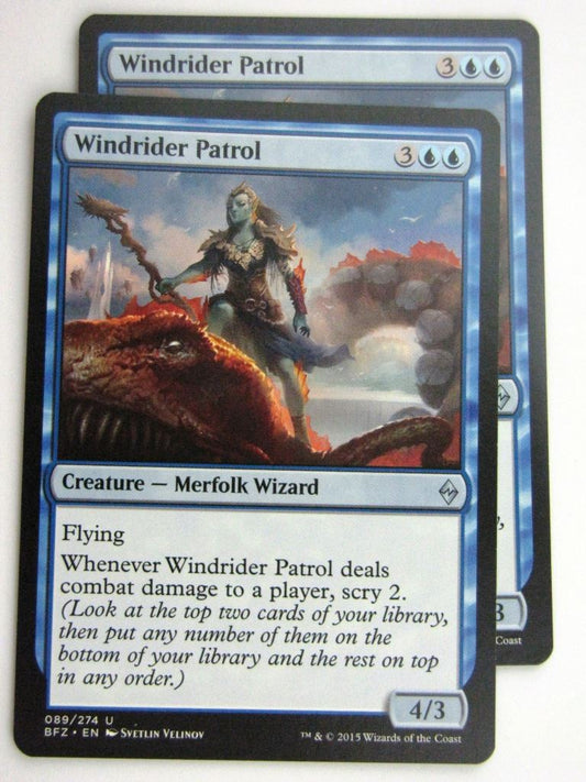 MTG Cards: BATTLE FOR ZENDIKAR: WINDRIDER PATROL x2 # 37B76