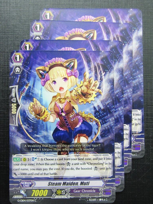 Vanguard Cards: STEAM MAIDEN, MUTI G-CB04 x4 # 20A5