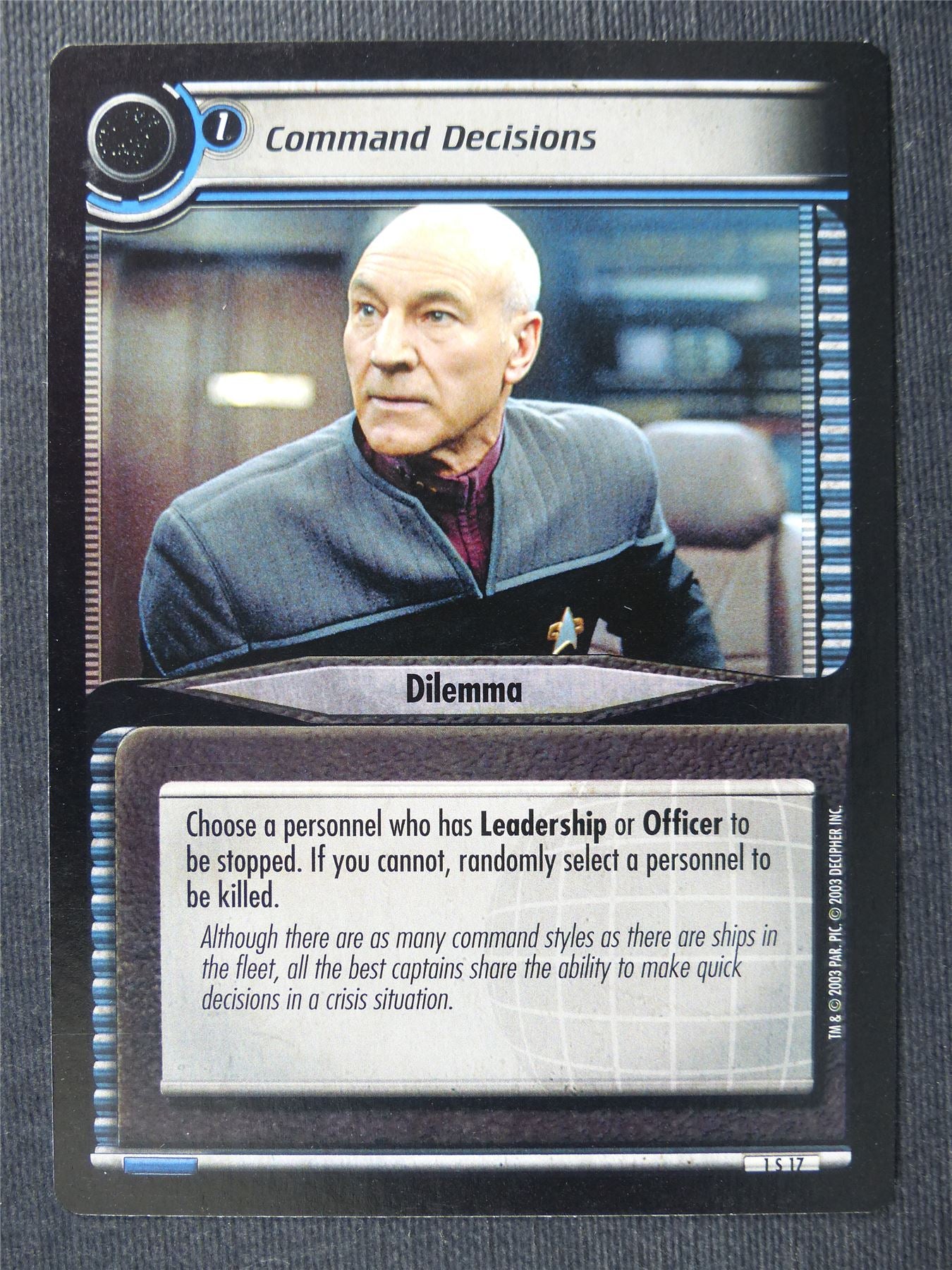 Command Decisions - Star Trek Cards #VA