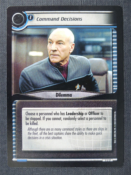 Command Decisions - Star Trek Cards #VA