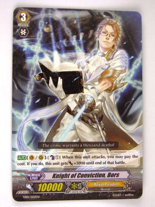 Cardfight!! Vanguard Cards: KNIGHT OF CONVICTION, BORS TD01