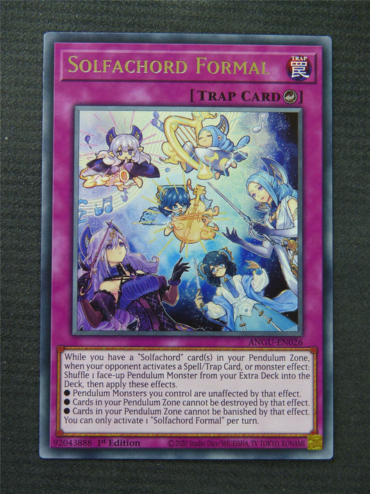 Solfachord Formal ANGU Rare - 1st Edition - Yugioh Card #1OL