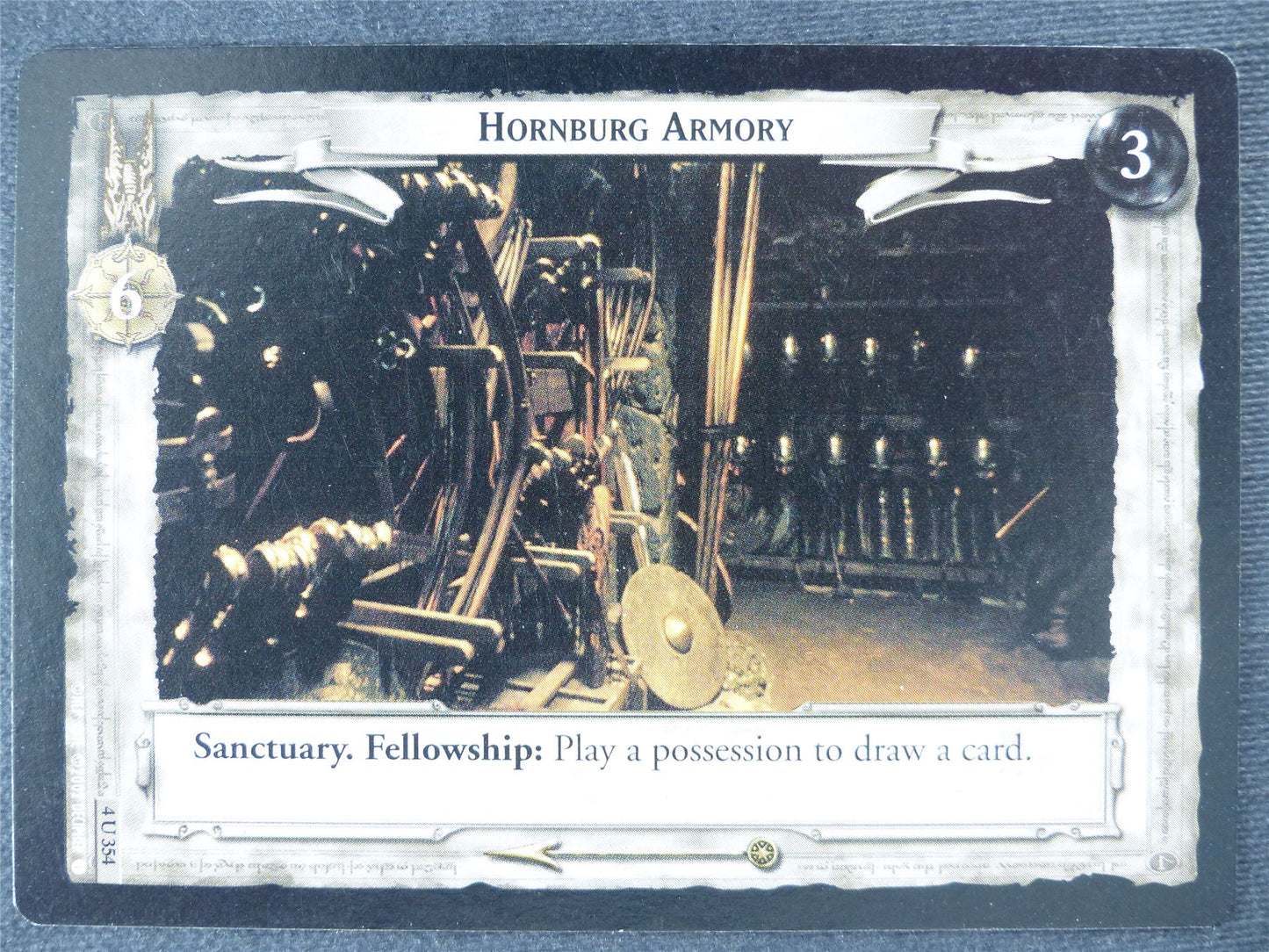 Hornburg Armory 4 U 354 - played - LotR Cards #IZ