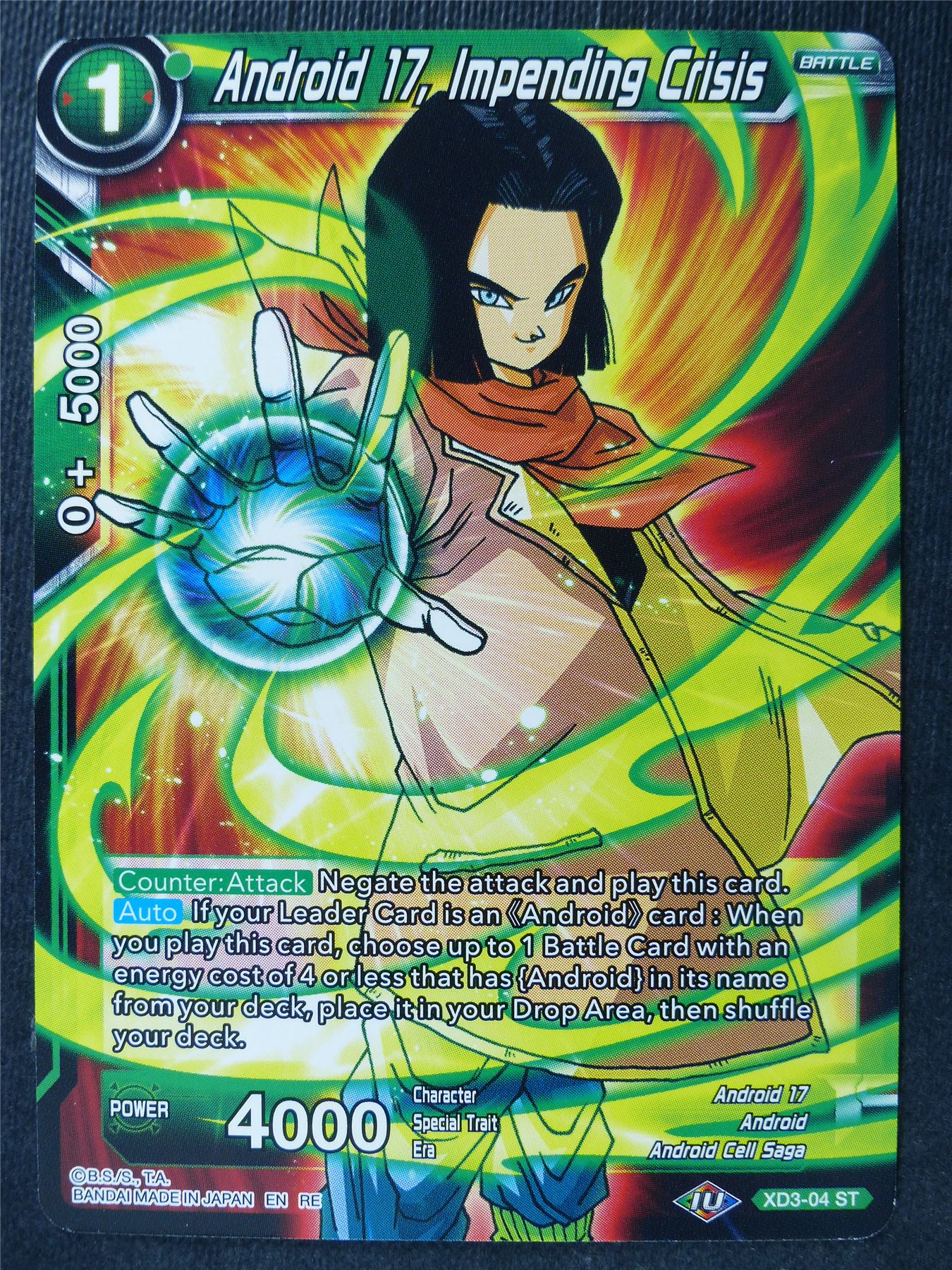 Android 17 Impending Crisis - Mythic Booster - Dragon Ball Super Card #451