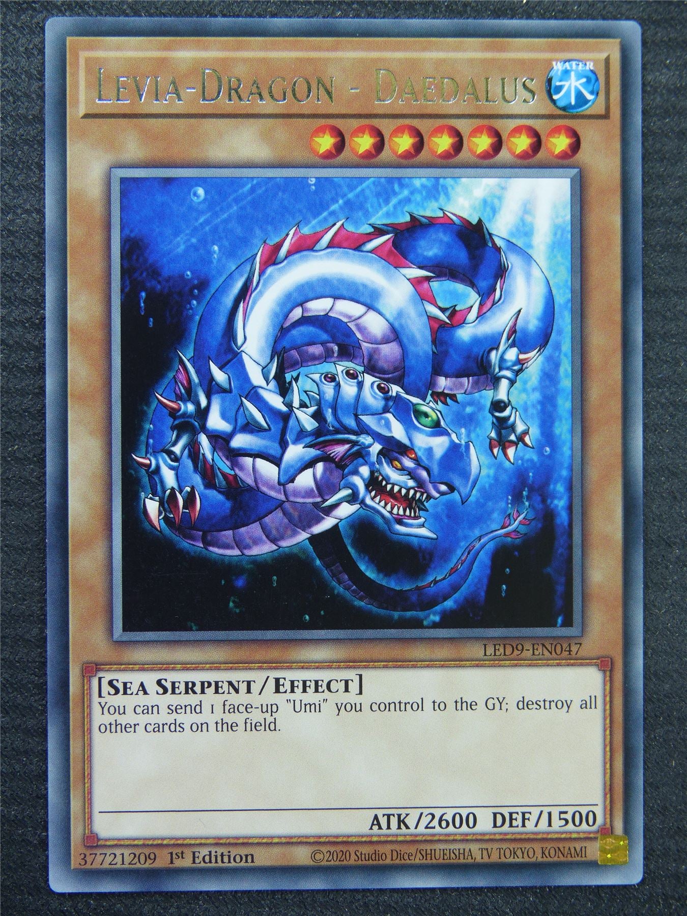 Levia-Dragon - Daedalus LED9 Rare - 1st ed - Yugioh Card #8RV