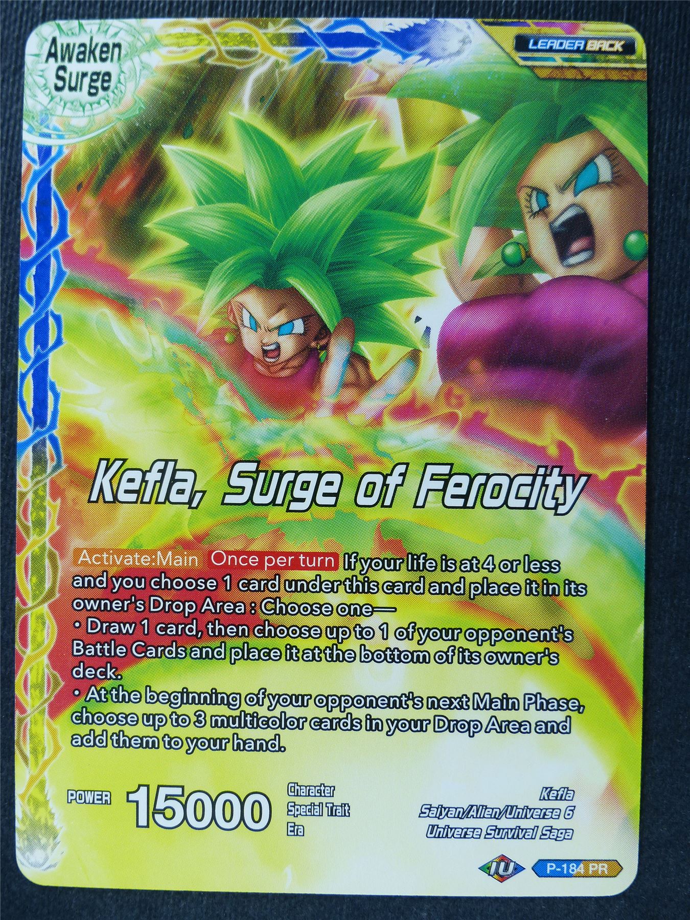 Kefla Surge of Ferocity - Mythic Booster - Dragon Ball Super Card #45Q