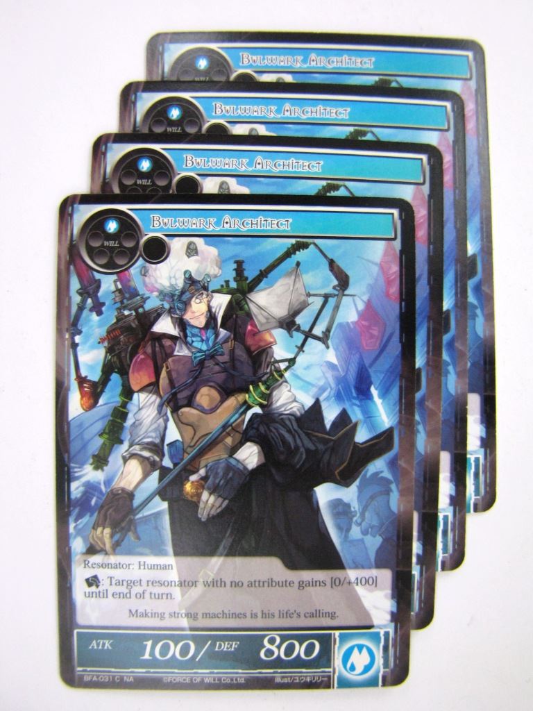 Force Of Will Cards: BULWARK ARCHITECT x4 # 13C31
