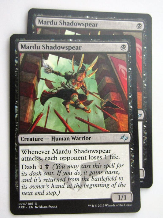 MTG Magic Cards: Fates Reforged: MARDU SHADOWSPEAR x2 # E74