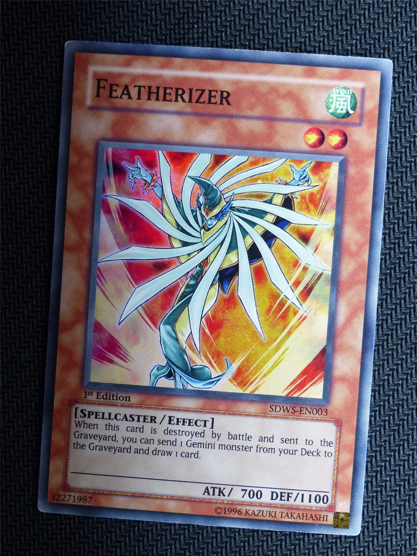 Featherizer - SDSW - Super Rare - Yugioh Card # 1H54