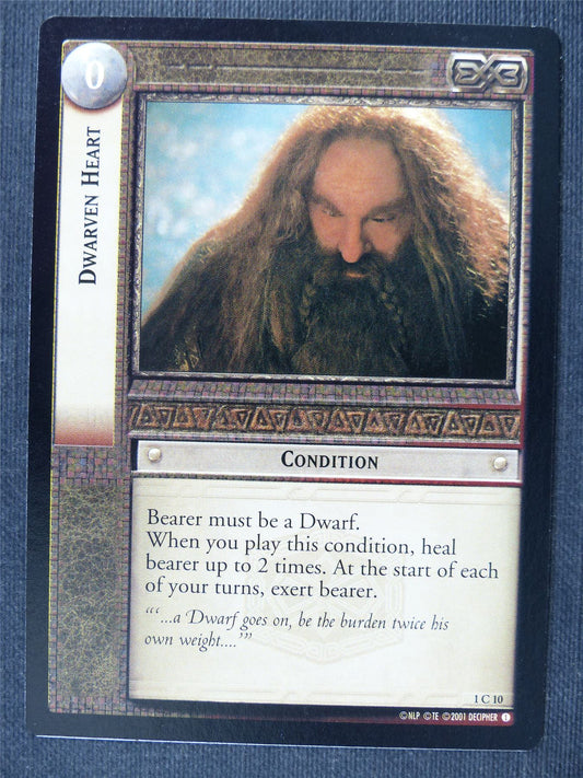 Dwarven Heart 1 C 10 - LotrR Cards #3GC