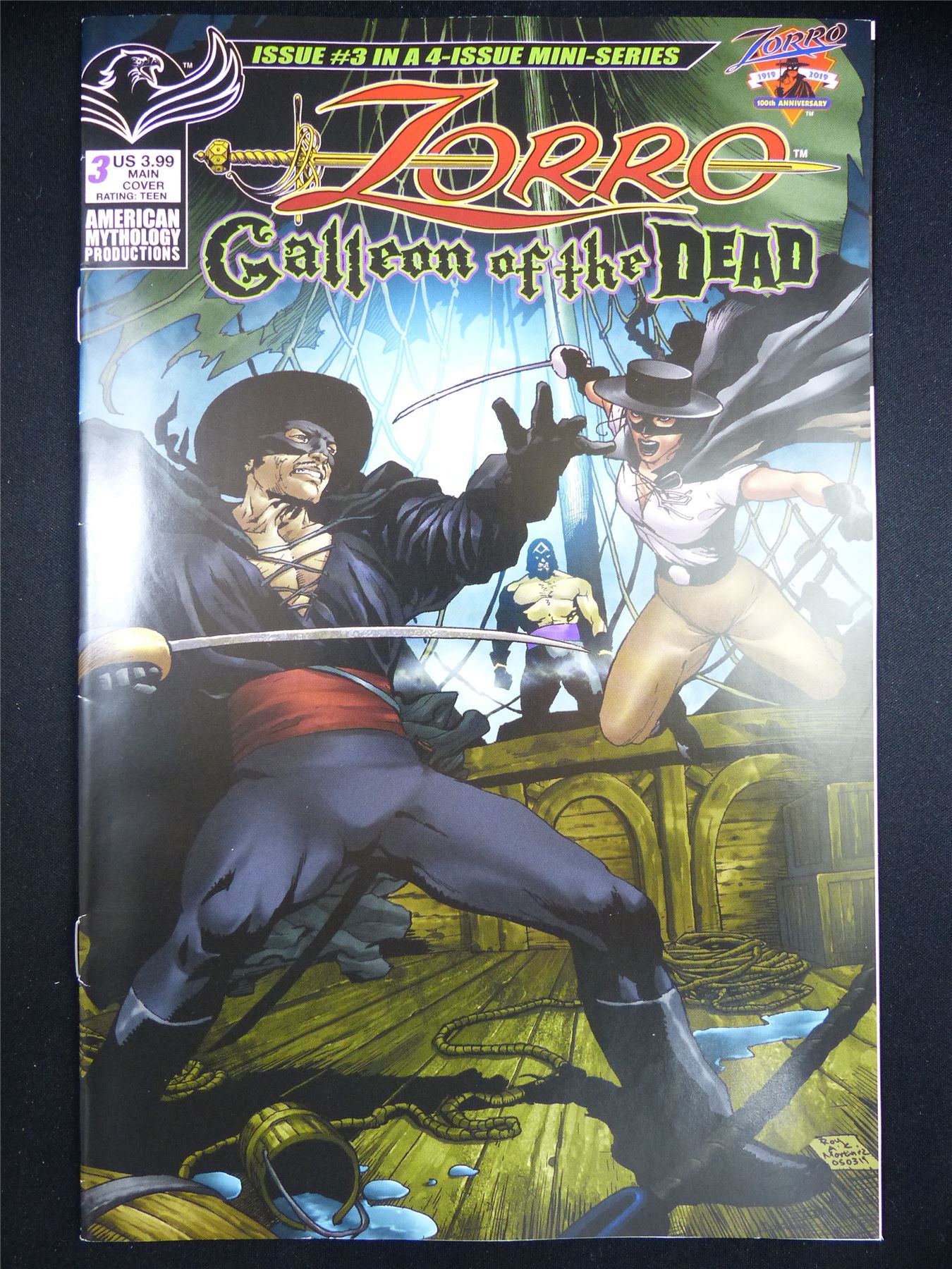 ZORRO: Galleon of the Dead #3 - Apr 2023 Mythology Comic #1AV