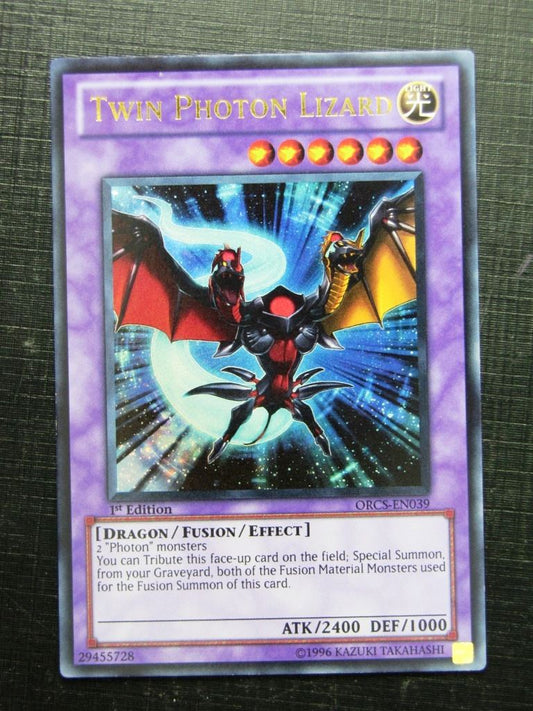 TWIN PHOTON LIZARD ORCS ULTRA RARE 1st Ed - Yugioh Card # 1B12