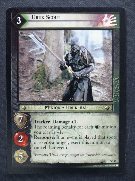 Uruk Scout 2 C 47 - LotR Cards #RQ