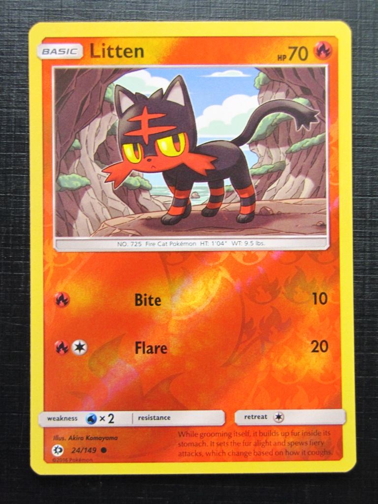 Pokemon Cards: LITTEN 24/149 REVERSE HOLO # 25A24