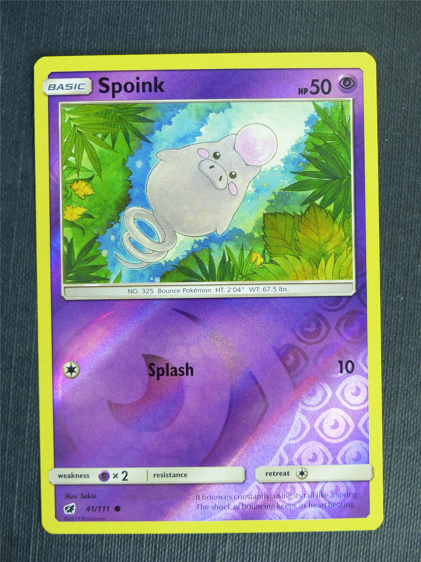 Spoink 41/111 Reverse Holo - Pokemon Cards #2IA