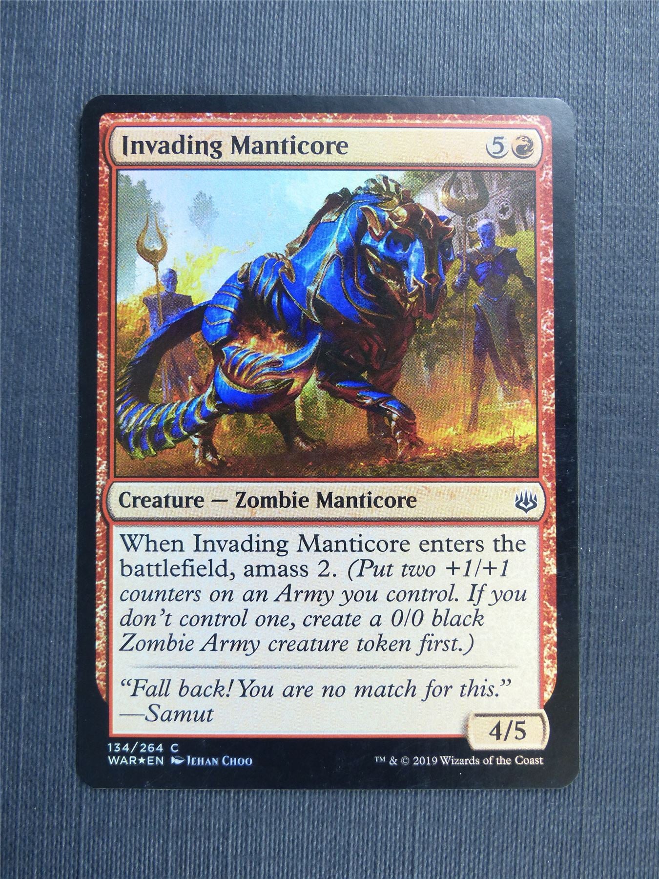 Invading Manticore Foil - Mtg Magic Cards #4JH