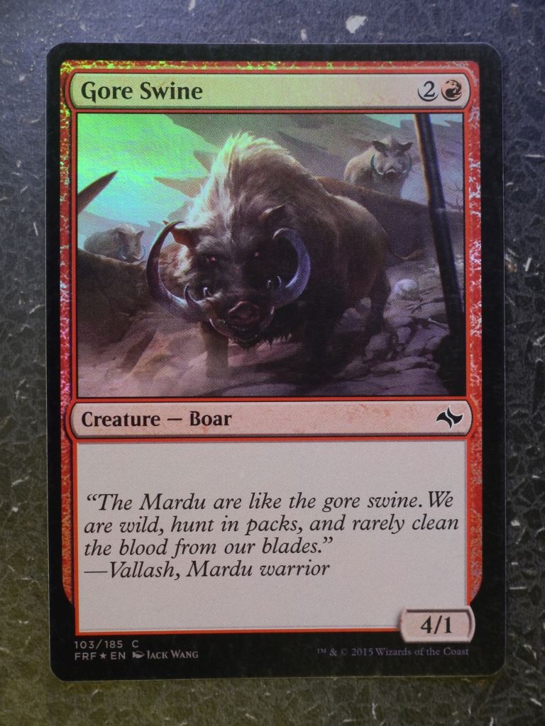 MTG Cards: GORESWINE FOIL # 5D53