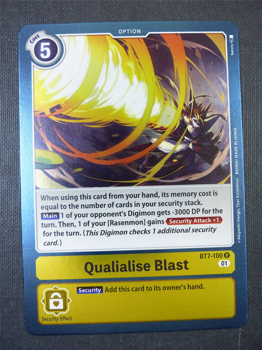 Qualialise Blast BT7-100 R - Digimon Card #1ZP