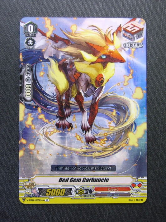 Red Gem Carbuncle V-MB01 C Foil - Vanguard Cards # 8I56