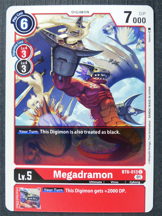 Megadramon BT6-013 C - Digimon Card #27Q