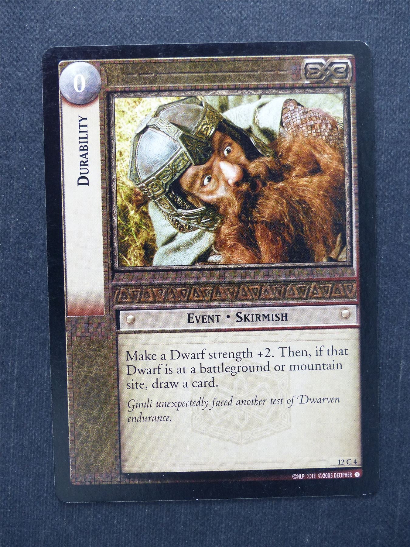 Durability 12 C 4 - LotR Cards #MW